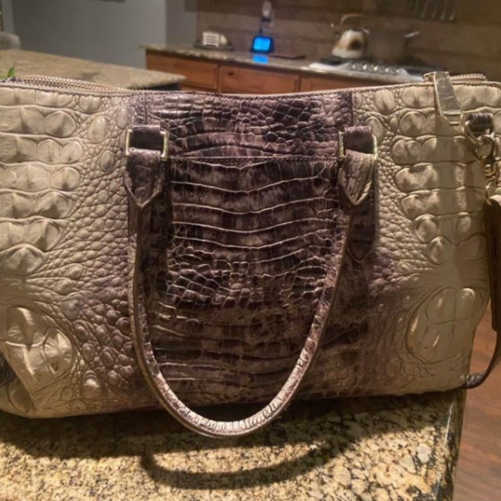 Beautiful Large Brahmin with matching wristlet wallet